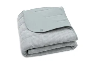 Baby Deken Wieg - 75x100cm - Velvet Rib - Sea Green by Jollein in Velvet Rib Sea Green – product photo 3 of 4