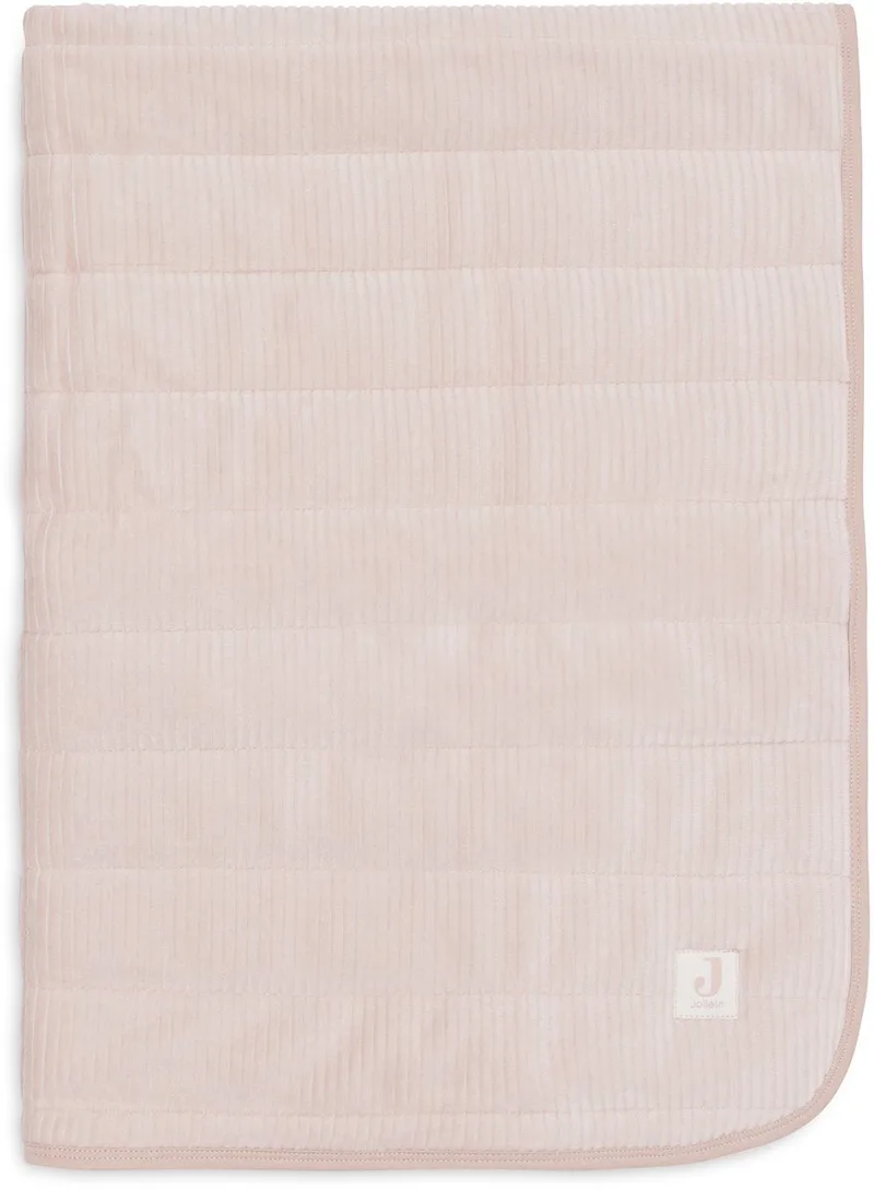 Baby Deken Wieg - 75x100cm - Velvet Rib - Wild Rose de Jollein en Velvet Rib Wild Rose – photo produit
