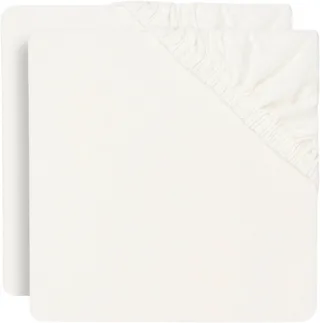Baby Hoeslaken Ledikant Jersey - Katoen - 2 Stuks - 60x120cm by Jollein in Ivory – product photo 1 of 3