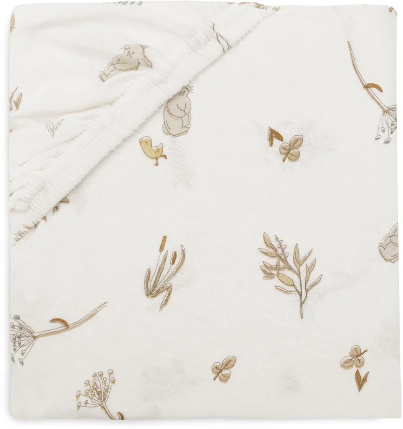 Baby - Hoeslaken Wieg Jersey 40/50x80/90cm - Babybed - Zacht Katoen - Riverside fra Jollein i Flerfarvet – produktbillede