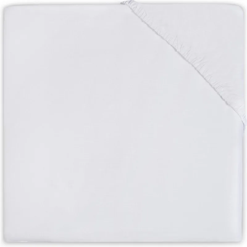 Baby Hoeslaken Wieg Jersey 40x80/90cm - Wit de Jollein en Blanc – photo produit