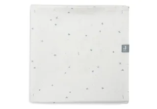 Baby Laken Ledikant - 120x150cm - Ledikant, Babybed - Katoen by Jollein in Twinkling Sea Green – product photo 3 of 4
