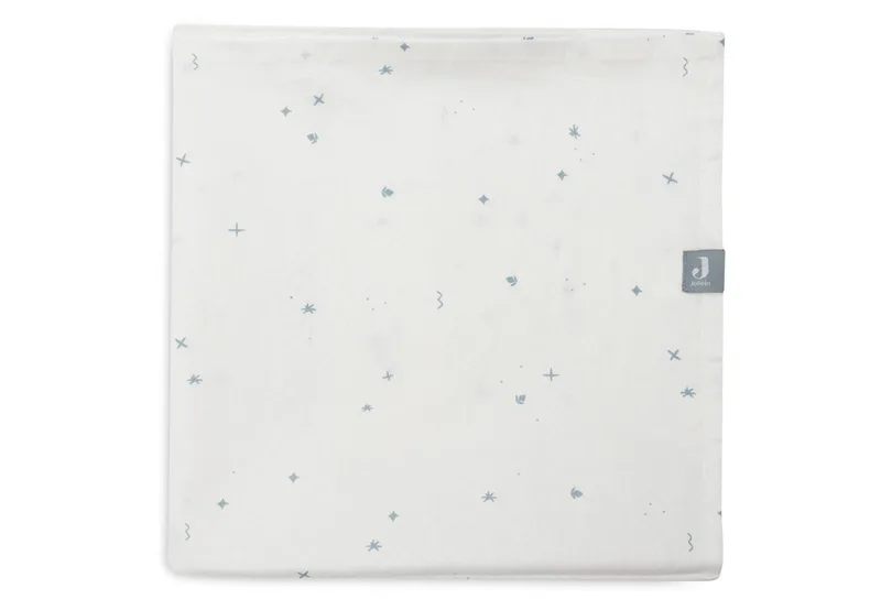 Baby Laken Ledikant - 120x150cm - Ledikant, Babybed - Katoen by Jollein in Twinkling Sea Green – product photo 3 of 4