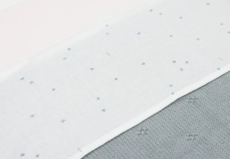Baby Laken Ledikant - 120x150cm - Ledikant, Babybed - Katoen by Jollein in Twinkling Sea Green – product photo 4 of 4