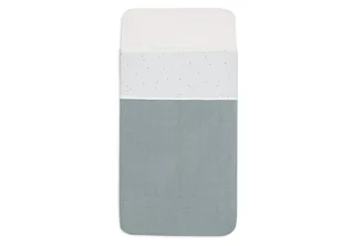 Baby Laken Ledikant - 120x150cm - Ledikant, Babybed - Katoen by Jollein in Twinkling Sea Green – product photo 2 of 4