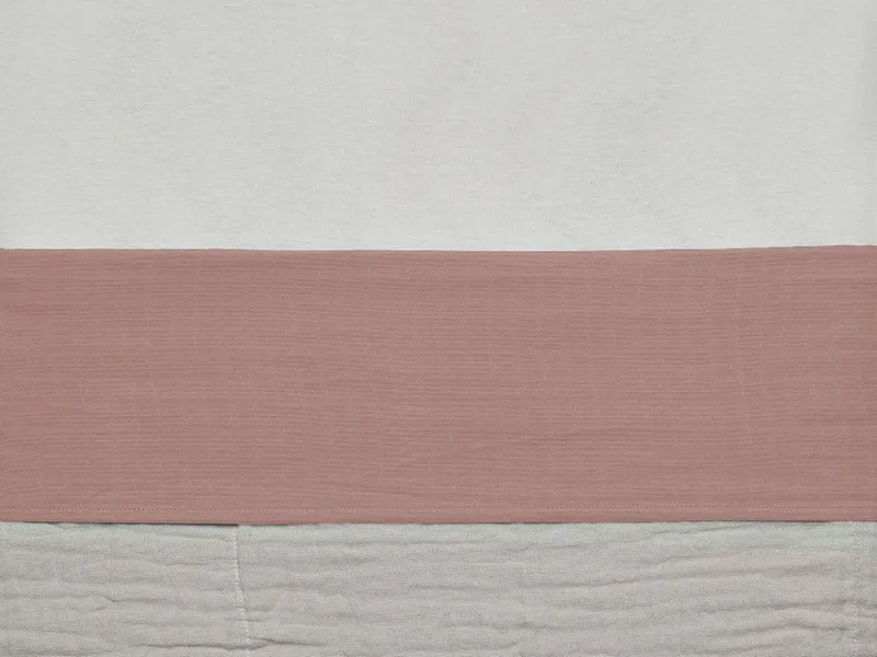 Baby Laken Ledikant 120x150cm Wrinkled - Rosewood by Jollein in Pink – product photo
