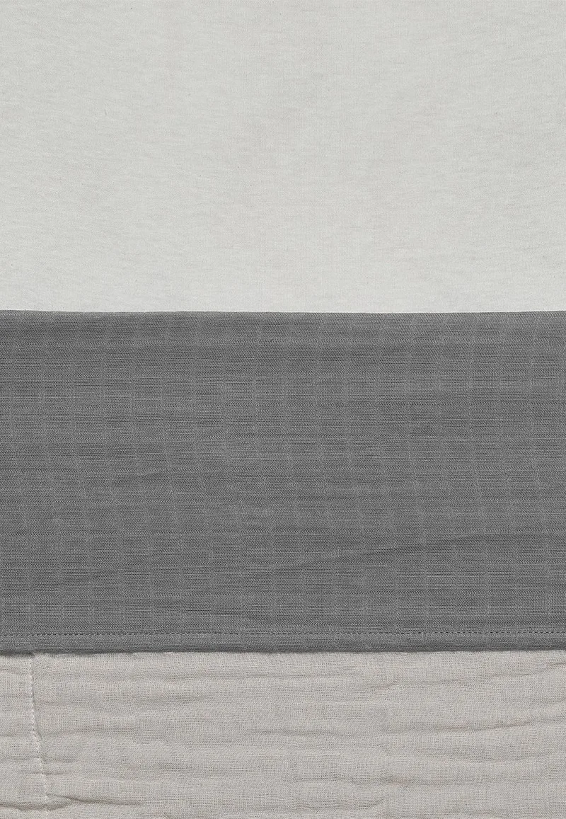 Baby Laken Ledikant 120x150cm Wrinkled - Storm by Jollein in Grey – product photo