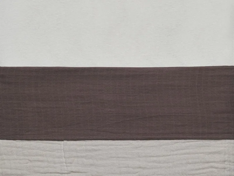 Baby Laken Wieg 75x100cm Wrinkled - Chestnut by Jollein in Brown – product photo