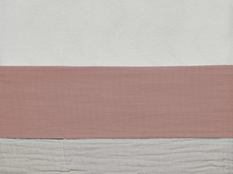 Baby Laken Wieg 75x100cm Wrinkled - Rosewood by Jollein in Pink – product photo