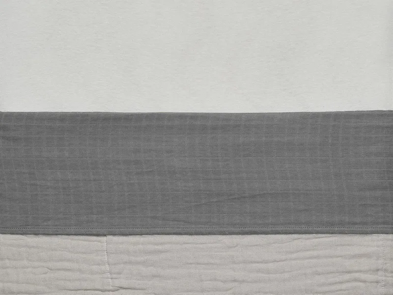 Baby Laken Wieg 75x100cm Wrinkled - Storm de Jollein en Gris – photo produit