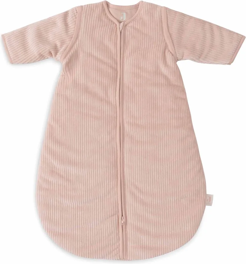Baby Slaapzak Winter Met Afritsbare Mouw 70cm - Rond - Rib - Winterslaapzak de Jollein en Wild Rose – photo produit