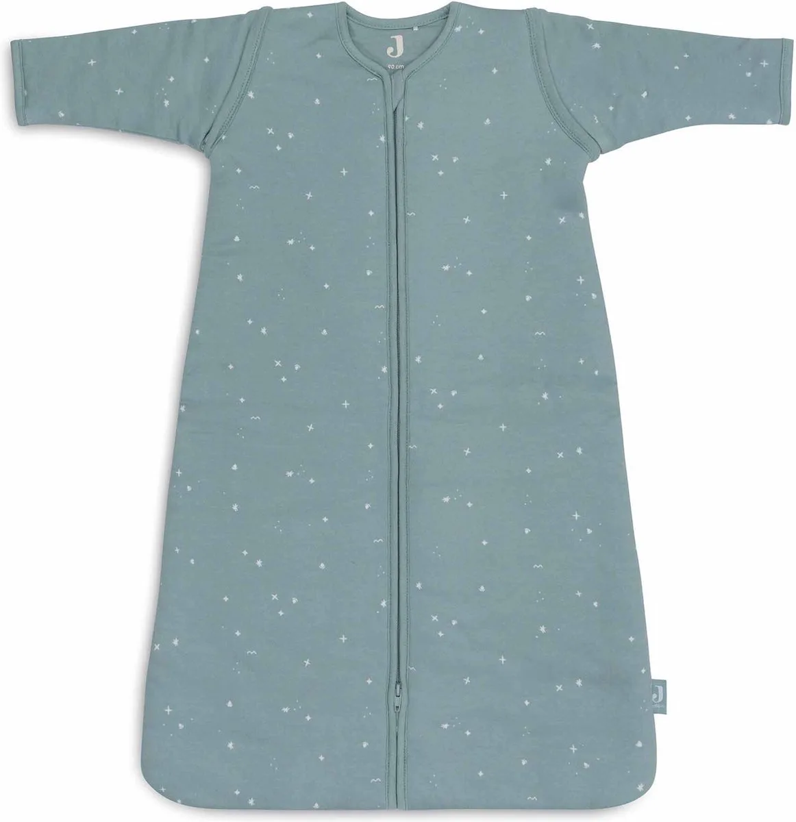 Baby Slaapzak Winter Met Afritsbare Mouw 90cm - Twinkling - Winterslaapzak från Jollein i Sea Green – produktbild