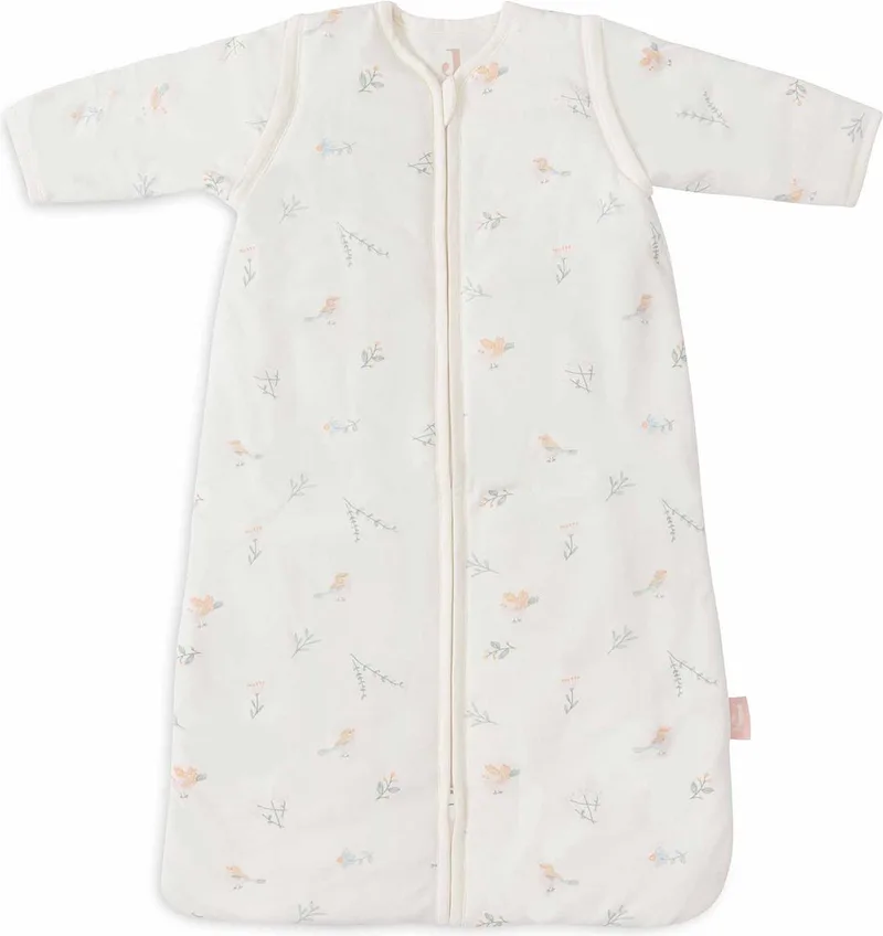 Baby Slaapzak Winter met afritsbare mouw - 90cm - Winterslaapzak från Jollein i Lovely Birds – produktbild