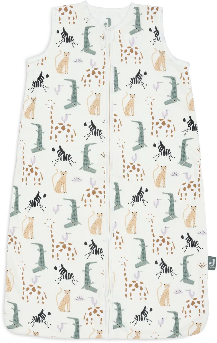 Baby Slaapzak Zomer Jersey 70cm - Zomerslaapzak fra Jollein i Jungle Jambo – produktbillede