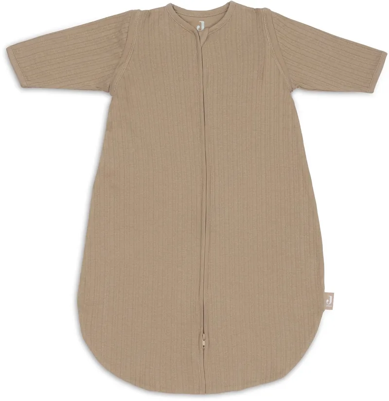 Baby Slaapzak Zomer Met Afritsbare Mouw 110cm - Rond - Zomerslaapzak de Jollein en Ajour Biscuit – photo produit