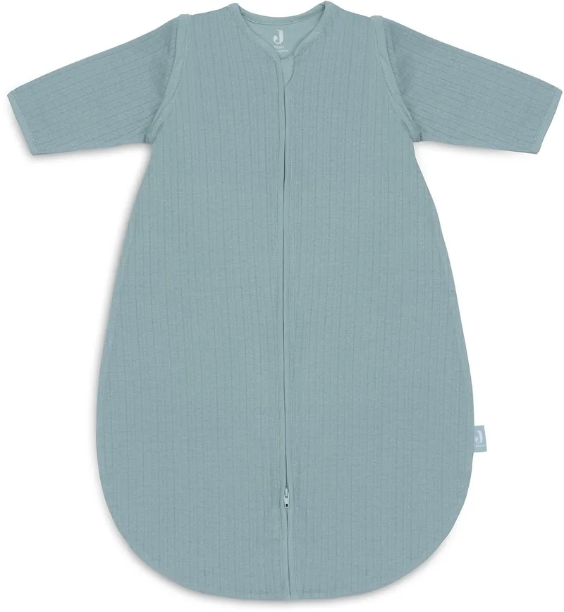 Baby Slaapzak Zomer Met Afritsbare Mouw 70cm - Rond - Zomerslaapzak van Jollein in Ajour Sea Green – productfoto