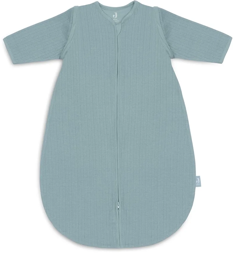 Baby Slaapzak Zomer Met Afritsbare Mouw 90cm - Rond - Zomerslaapzak fra Jollein i Ajour Sea Green – produktbillede