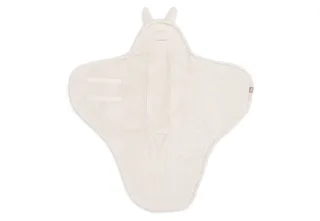 Baby Wikkeldeken - 100x105cm - Bunny Cloudy Rib de Jollein en Oatmeal – photo produit 3 sur 4