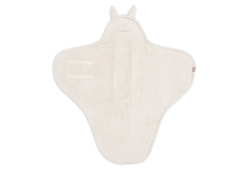 Baby Wikkeldeken - 100x105cm - Bunny Cloudy Rib de Jollein en Oatmeal – photo produit 3 sur 4