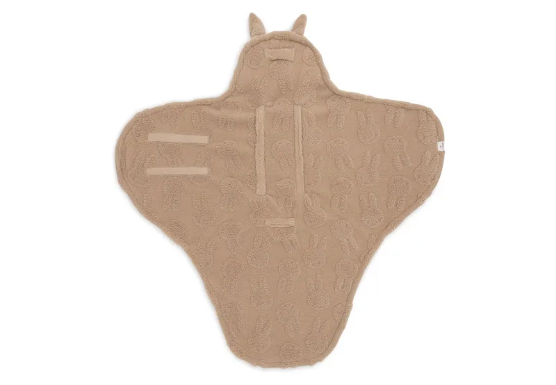 Baby Wikkeldeken - 100x105cm - Miffy Jacquard Teddy - Biscuit by Jollein in Miffy Jacquard Biscuit – product photo 3 of 4