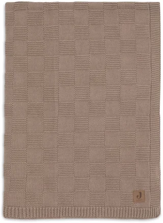 Baby Winter Deken Wieg - 75x100cm - Box Knit by Jollein in Milky Coffee – product photo 1 of 5
