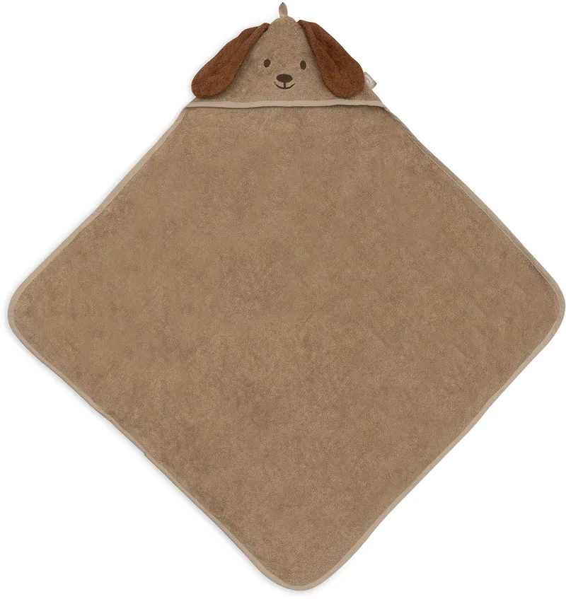 Badcape Baby - 100% Badstof Katoen - 75x75 cm - Diego van Jollein in Diego Dog Terry – productfoto