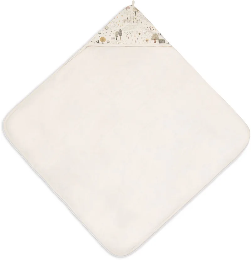 Badcape Baby - 100% Badstof Katoen - 75x75 cm von Jollein in Tiny Park – Produktfoto