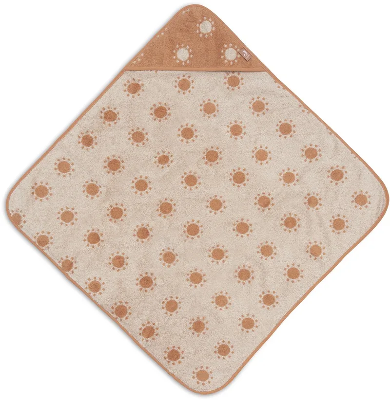 Badcape Baby - Jersey / Badstof - 75x75 cm - Jacquard - Sun van Jollein in Jacquard Sun – productfoto