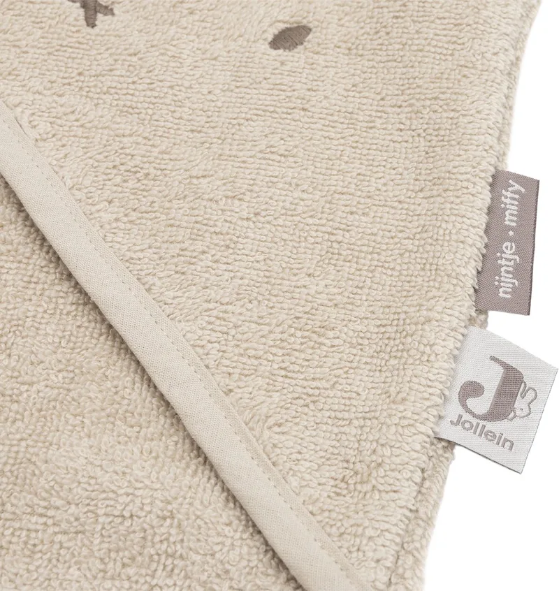 Badcape Baby - Jersey / Badstof - 75x75 cm - Miffy Warm - Sand van Jollein in Miffy Warm Sand – productfoto
