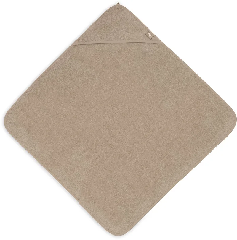 Badcape Badstof 100x100cm van Jollein in Milky Coffee – productfoto