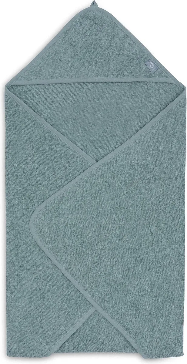 Badcape badstof 100x100cm zeegroen van Jollein in Terry Sea Green – productfoto