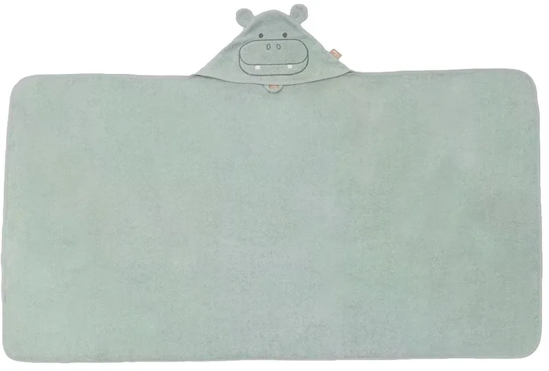 Badcape Badstof 70x130cm Hippo Happy van Jollein in Meerkleurig – productfoto