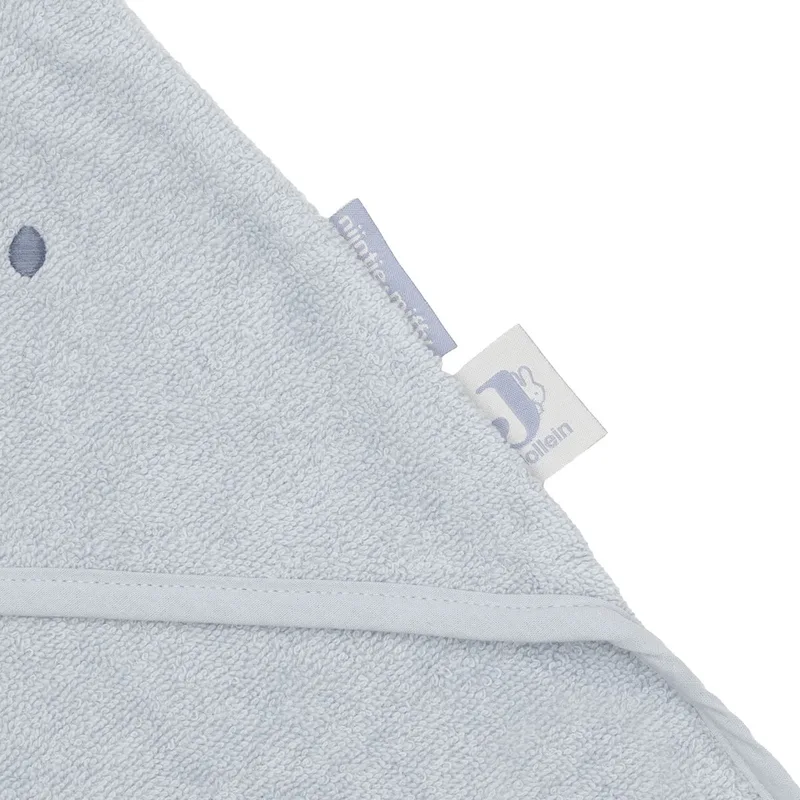 Badcape badstof 75x75cm Miffy fra Jollein i Cloudy Blue – produktbillede