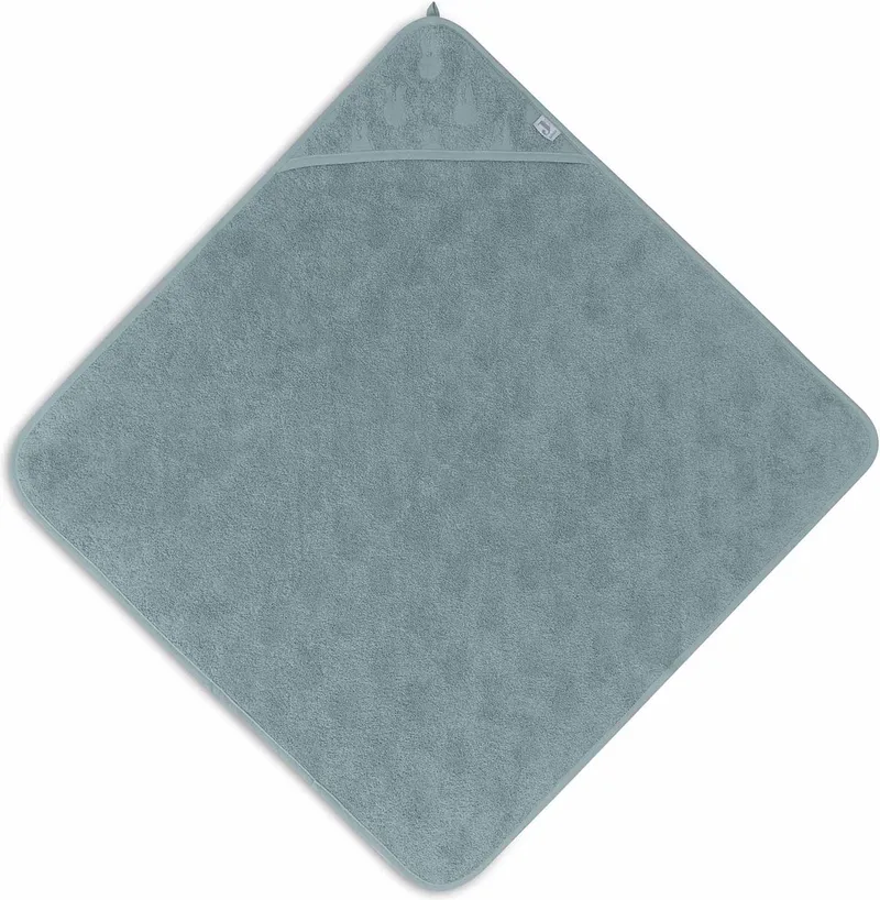 Badcape Badstof 75x75cm Miffy Jacquard de Jollein en Sea green – photo produit