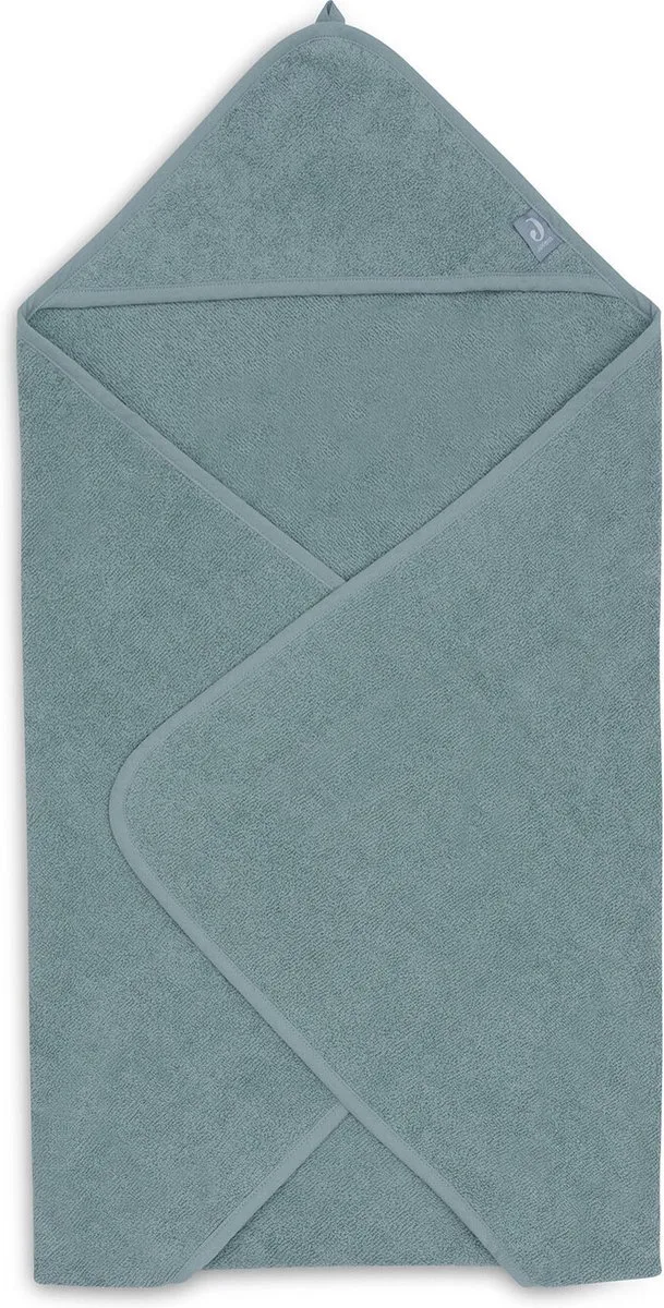 Badcape badstof 75x75cm zeegroen van Jollein in Terry Sea Green – productfoto