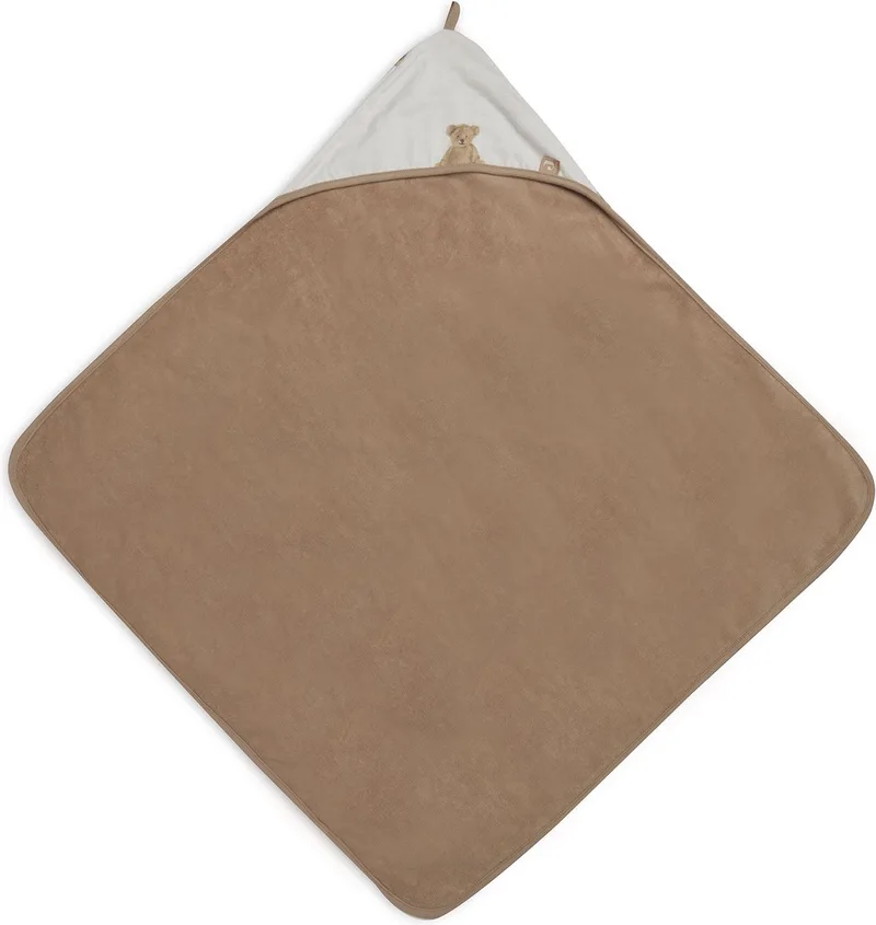Badcape - Meerkleurig - 100% Badstof Katoen - Baby Handdoek met Badcape, Omslagdoek, Badponcho - 75x75 cm by Jollein in Teddy Bear – product photo