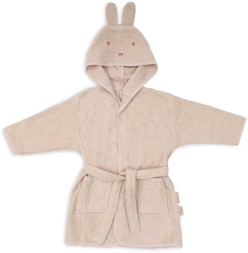 Badjas 1-2 jaar Miffy Silk Rose van Jollein in Roze – productfoto