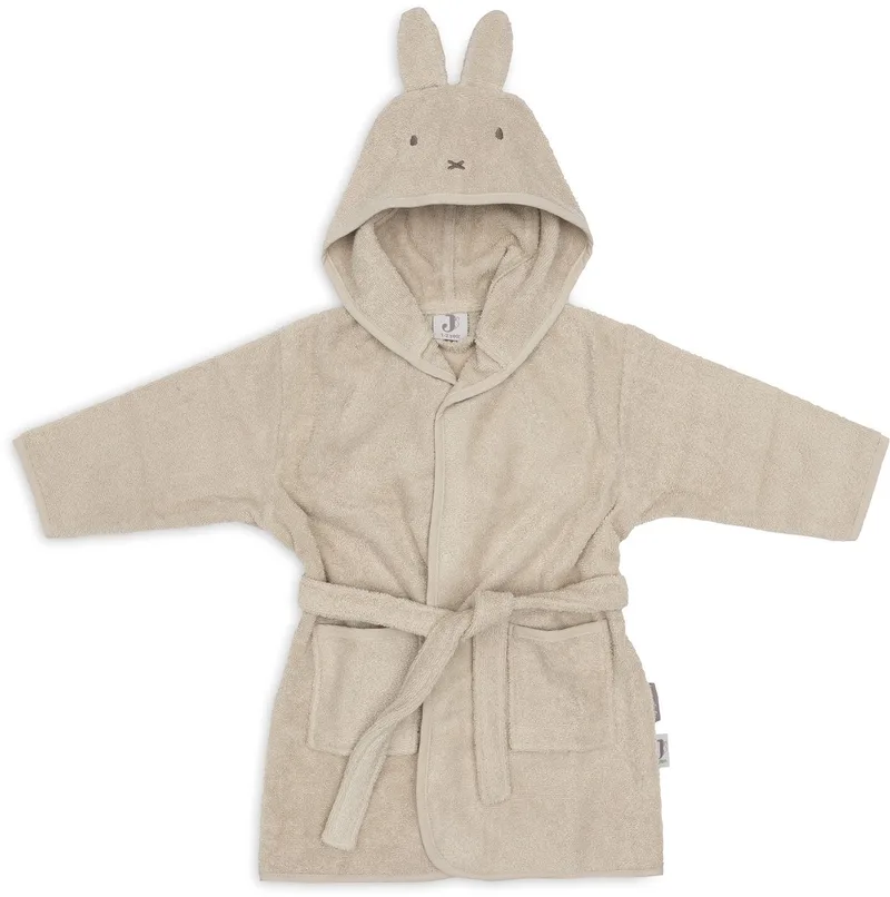 Badjas - 100% Badstof - 1-2 jaar - Miffy Warm - Sand van Jollein in Pretty Picnic, Flower Drops – productfoto