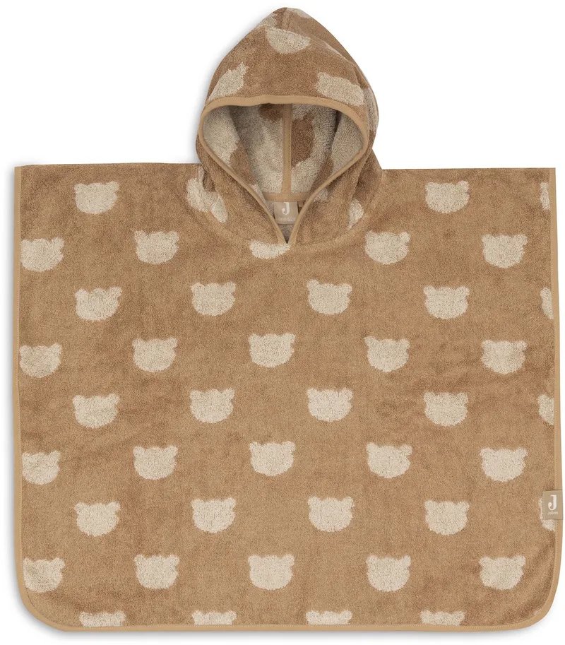 Badponcho - 100% Badstof - 1-2 jaar - Jacquard - Teddy Bear Reversible van Jollein in Jacquard Teddy Bear – productfoto