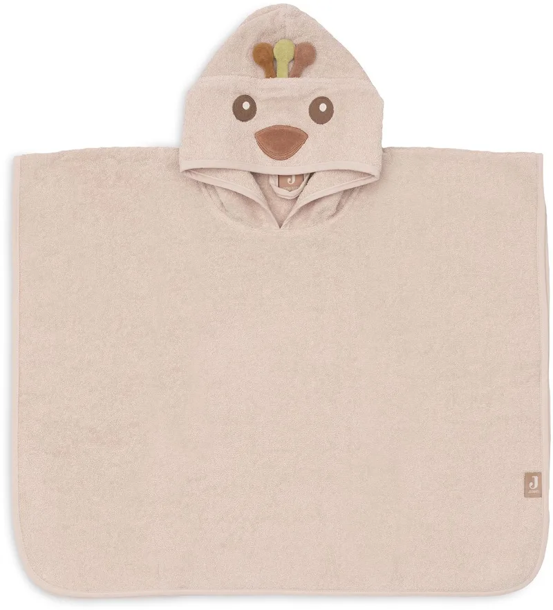 Badponcho Peacock Pavie de Jollein en Silk Rose – photo produit