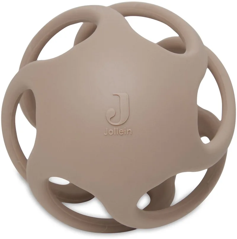 Bijtring bal Siliconen Ø9,5cm by Jollein in Biscuit – product photo