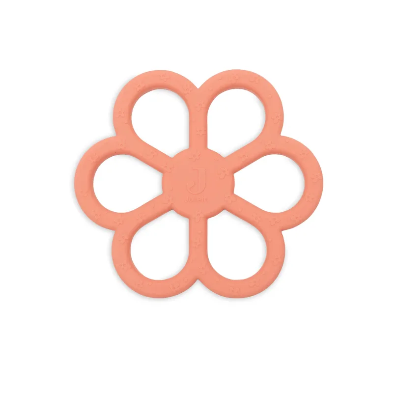 Bijtring Jollein Siliconen Flower Coral Rose van Jollein – productfoto