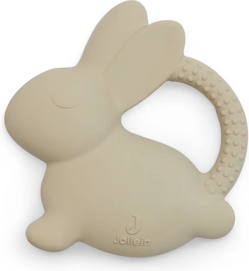 Bijtring Rubber Bunny de Jollein en Nougat – photo produit