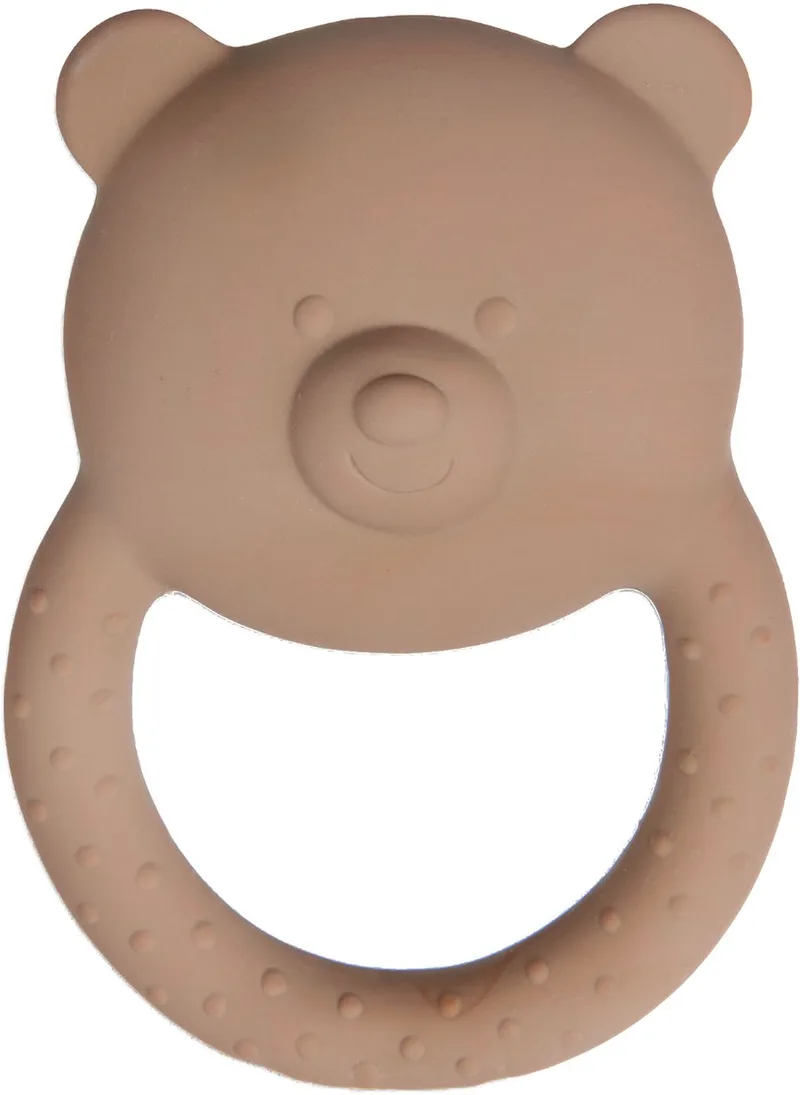 Bijtring Rubber by Jollein in Teddy Bear Biscuit – product photo