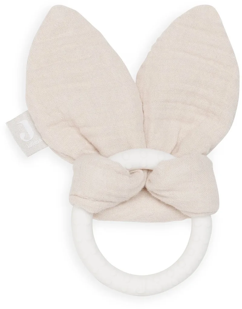 Bijtring Siliconen Bunny Ears van Jollein in Nougat – productfoto