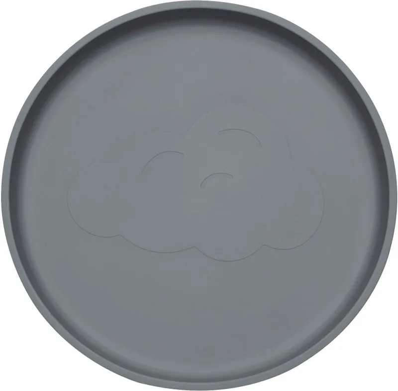 Bordje - Siliconen - Baby Bord, Baby Servies - 6-18 maanden van Jollein in Storm Grey – productfoto