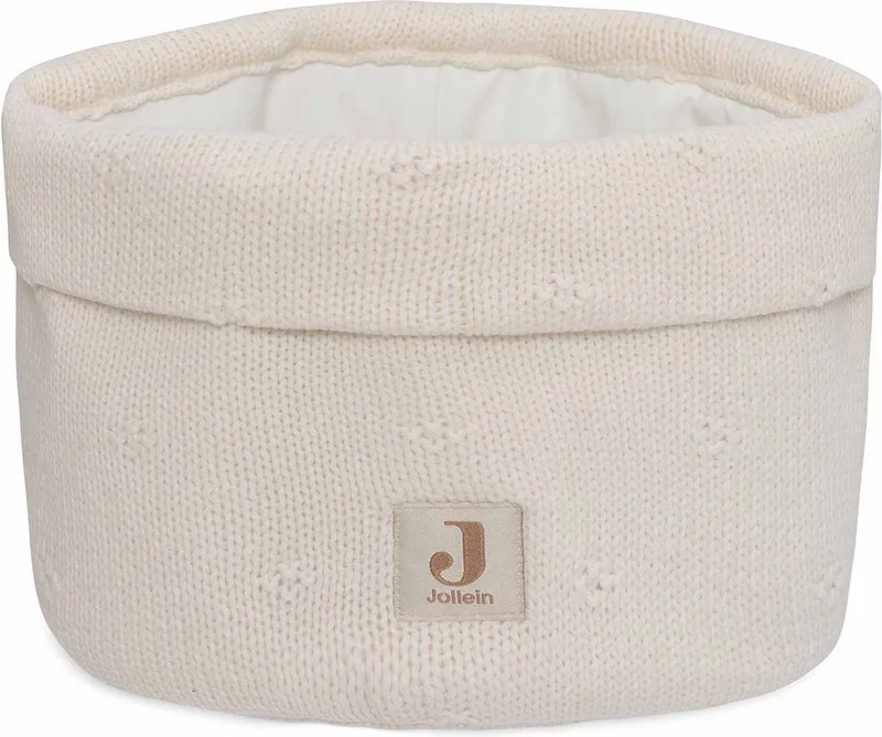 Commodemandje - Commode Mandje voor Babykamer- 14x18cm - Opbermand by Jollein in Cosy Knit Ivory – product photo