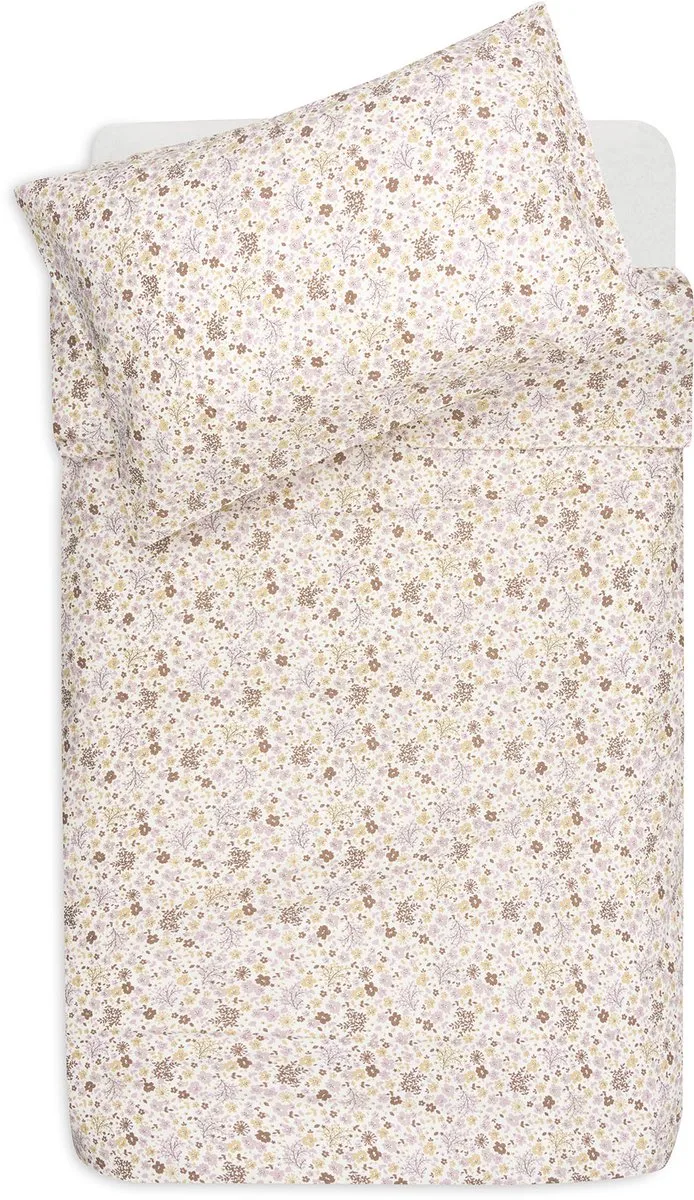 Dekbedovertrek met sloop 100x140cm van Jollein in Flower Fairies – productfoto
