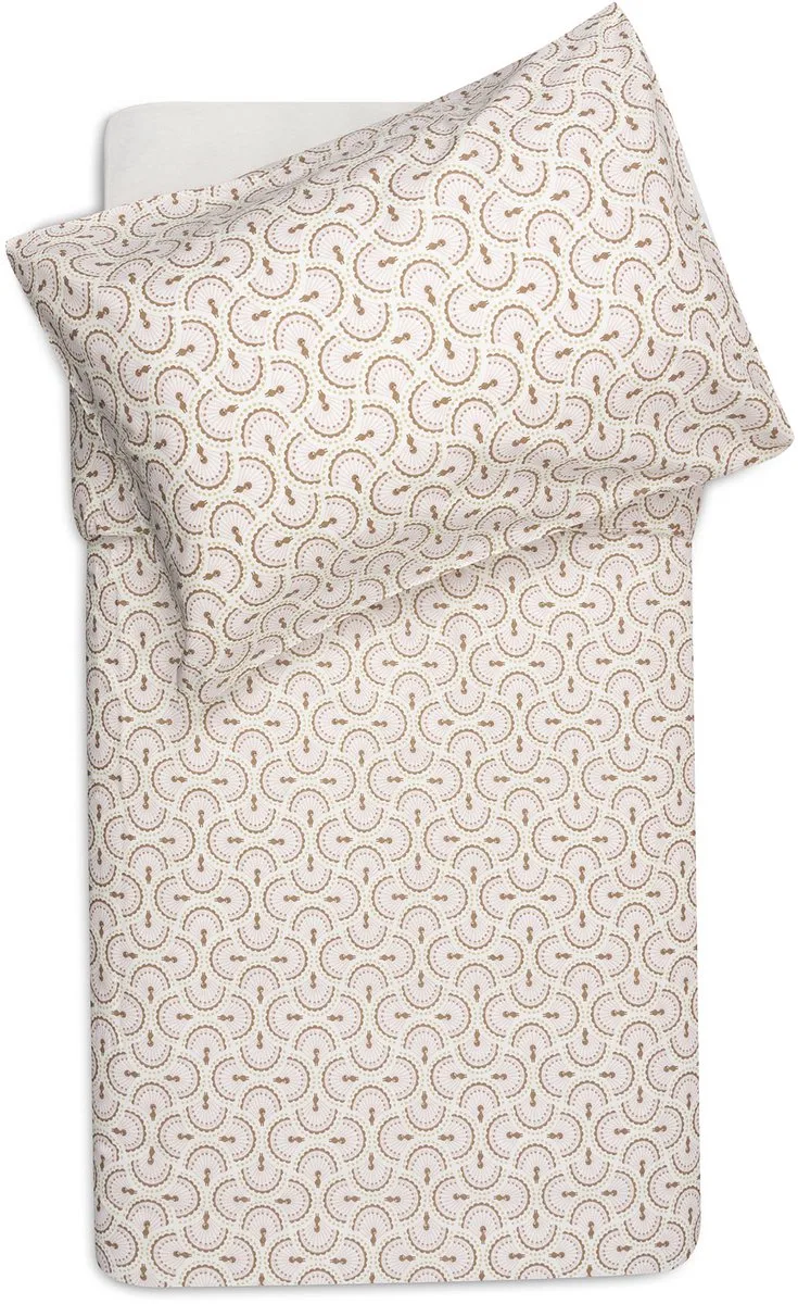 Dekbedovertrek met sloop - 100x140cm - Soft Plumes de Jollein en Multicolore – photo produit