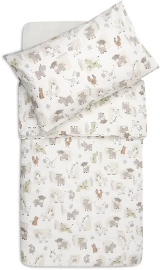 Dekbedovertrek met sloop - 120x150cm - Barn Buddies von Jollein in Mehrfarbig – Produktfoto 1 von 3
